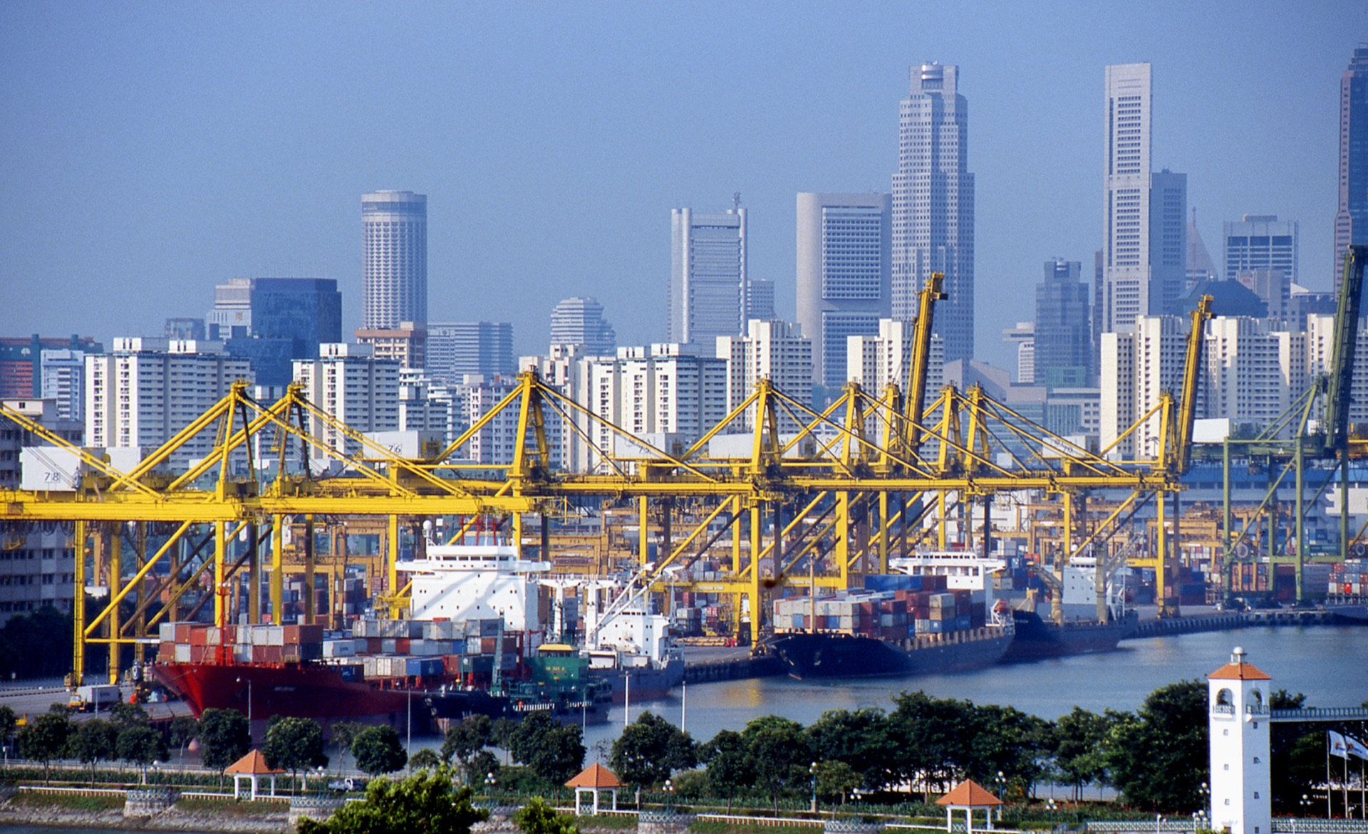 Container terminal cranes